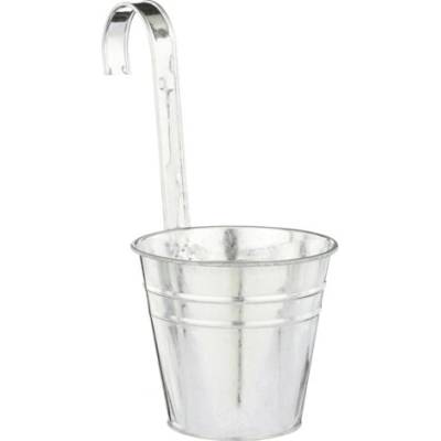 Mica САКСИЯ КРЪГЛА МЕТАЛНА joey h10xd11см СИВА (1172860)