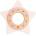 Kikkaboo Silicone and Wood Teether Star гризалка Pink