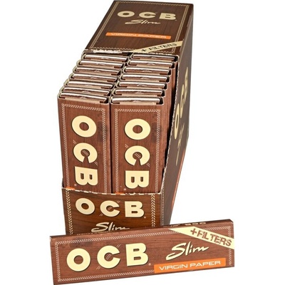 OCB Papírky Slim Virgin s filtry 32 ks