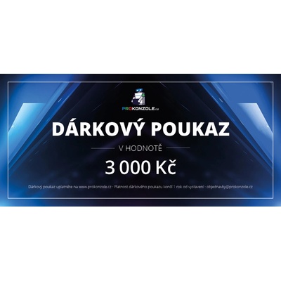 Dárkový poukaz 3000 Kč