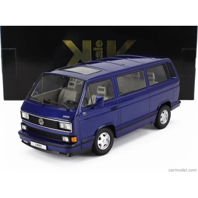 Kk-scale Volkswagen T3 Multivan Minibus last Edition 1992 Blue Met 1:18