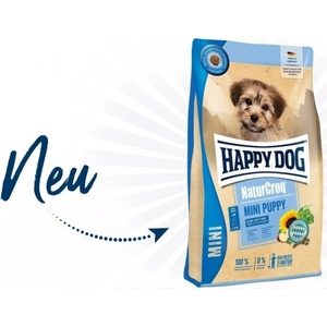 Happy Dog Natur Croq Mini Puppy - храна за подрастващи кучета от мини породи, с пиле и ориз - 4 кг, Германия - 61218