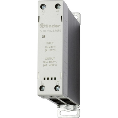 Finder polovodičové relé 77.31.9.024.8050 30 A Spínací napětí (max.): 480 V/AC spínání při nulovém napětí 1 ks