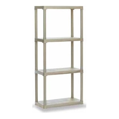 Стелаж pvc 60х30х133 4х20кг бежов 175422 (3514566)