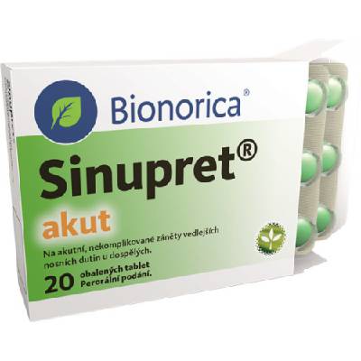 Bionorica SE Sinupret Akut 160mg 20 obalovaných tablet