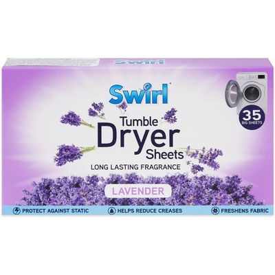 Swirl listy do sušičky s vôňou levandule 35 ks
