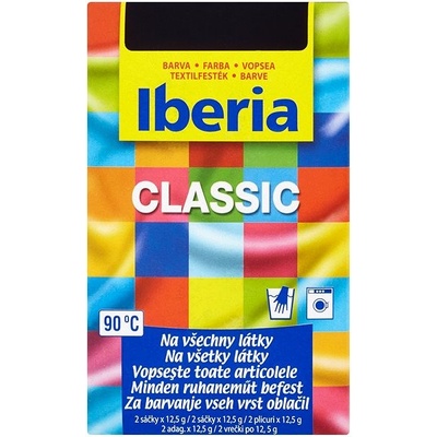 Iberia Classic Farba na textil čierna 25 g