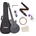 Cascha Carbon Fibre Acoustic Guitar Basic SET Black Matte Фолк китара