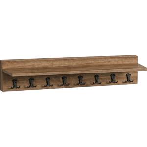 TopMebel Kery TopMebel меламинов стенен закачалка в цвят орех 100x12x20cm