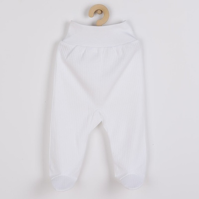 New Baby Dojčenské polodupačky Stripes biele