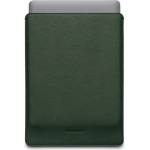 WOOLnut Leather Sleeve for 13-inch MacBook Pro & Air - Green (K-WNUT-MBP13-S-546-GN)
