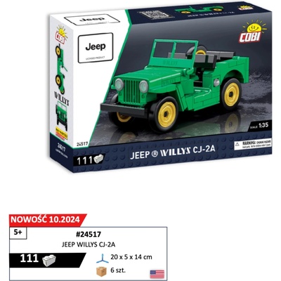 COBI 24517 Youngtimer 1:35 Automobil Jeep Willys CJ-2A
