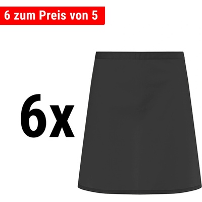 G.Gastro 6 ks Karlowsky Zástěra do pasu Basic černá D9785695