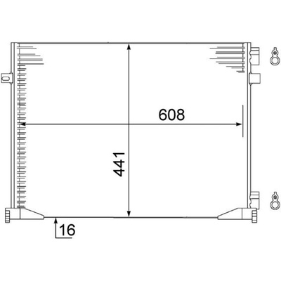 Kondenzátor, klimatizace MAHLE AC 528 000S (AC528000S)
