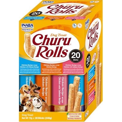 Churu INABA-FOODS EUROPE GmbH Dog BOX Rolls Chicken wraps Variety 20 x 12 g