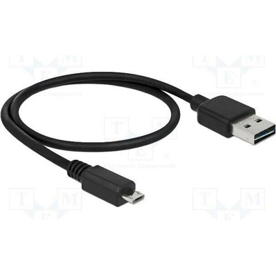 Delock 85156 USB 2.0 USB A zástrčka dvoustranná USB B micro vidlice