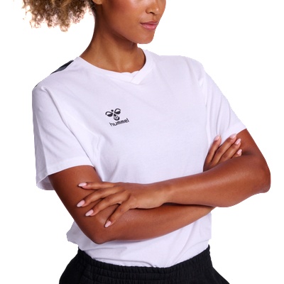 Hummel Тениска Hummel HMLAUTHENTIC CO T-SHIRT S/S WOMAN 220009-9001 Размер S