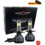  Комплект 360° градуса COB LED ЛЕД диодни крушки H11 H8 H9 Х11 Х8 Х9 12V 80W 16000lm за фарове Canbus без грешки