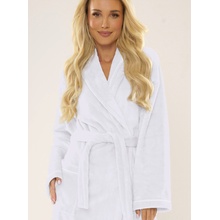 De Lafense Luxusný froté dámsky župan 709 Manuela biela