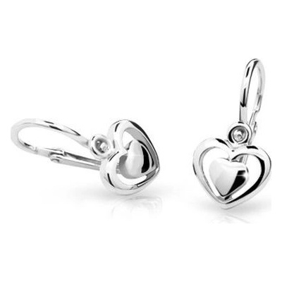 Cutie Kids Jewellery c1604-10-x-2 Zlaté dětské náušnice na brizuru Cutie C1604 bílé zlato GBEWN-00776