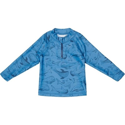 Little Dutch plavecké triko dlouhý rukáv Sea Life Blue