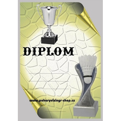 VIZINGR Badminton diplom A4 č.15