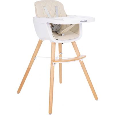 KikkaBoo Стол за хранене 2в1 Woody Beige (31004010081)