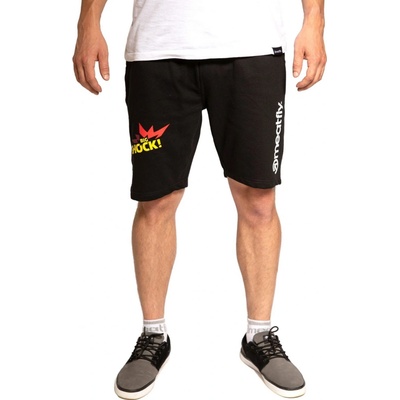 Meatfly pánské teplákové kraťasy Big Shock black