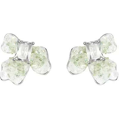 JAY náušnice Dorothy mátově zelené květy stříbrné zapínání JAY-9110-ZS510372 Zelená