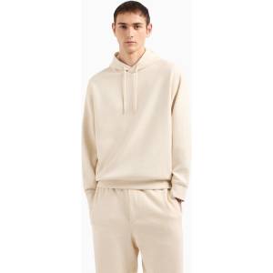 Giorgio Armani Суичър Emporio Armani Mens Relaxed Fit Pull Over Hoodie - Ecru 1088
