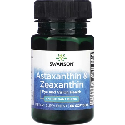 Swanson Astaxanthin a Zeaxanthin 60 kapslí