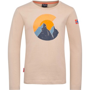 Trollkids Детска блуза с дълъг ръкав Trollkids Kid's Halsafjord Longsleeve Longsleeve - Cashew - размер 128 (EU) (704-5821-0415)