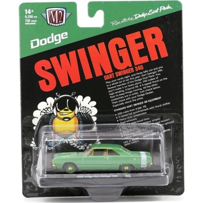 Dodge Dart Swinger 340 1969 zelený/zlatý M2 Machines 1:64