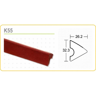 Cavaro K55 sada mantinelov pre biliardový stôl (129 cm), 6 ks