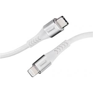 Intenso USB-C към Lightning мъжки/мъжки кабел 1, 5 м, бял 7902002 (7902002)