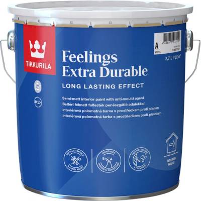 Tikkurila Deco FEELINGS EXTRA DURABLE Odolný, umývateľný náter na steny 3 L