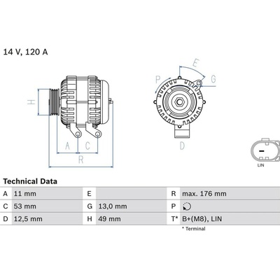 Generátor BOSCH 0 986 082 220