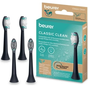 Beurer SC Classic Clean - резервни глави за звукова четка, 4 бр. , medium, черни (индикаторни влакна) (10521_BEU)