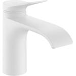 Hansgrohe Vivenis - Смесител за умивалник със сифон, EcoSmart, CoolStart, матово бяло 75014700 (75014700)