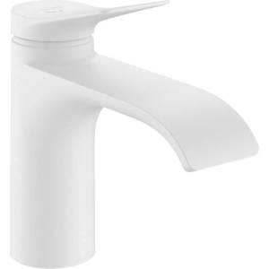 Hansgrohe Vivenis - Смесител за умивалник със сифон, EcoSmart, CoolStart, матово бяло 75014700 (75014700)