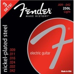 Fender 250L 9-42 3 pack Струни за електрическа китара (0730250309)