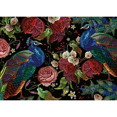 INTERDRUK Secret Garden Pávy medzi ružami 1000 dielov