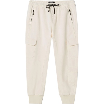 Bershka Панталон Chino бяло, размер S