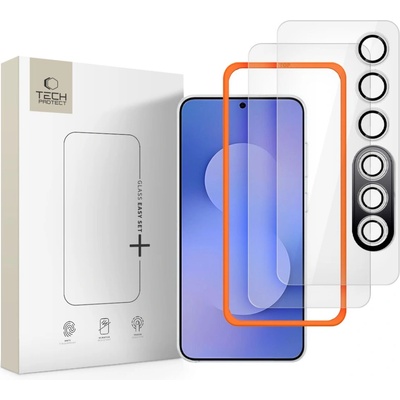 Tech-Protect Szklo hartowane tech-protect easy set+ 3-pack galaxy s25 fe clear (5906302332762)