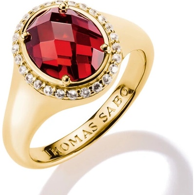 Thomas Sabo prsteň Red Zirconia Stone TR2507 414 10