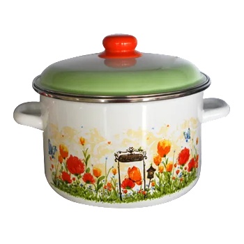 Сталь Эмаль Р-Тенджера 5, 5lt 22cm с декор "Голландская" (7RD221M) (012921)