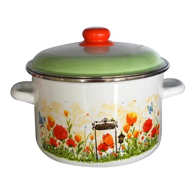 Сталь Эмаль Р-Тенджера 5, 5lt 22cm с декор "Голландская" (7RD221M) (012921)