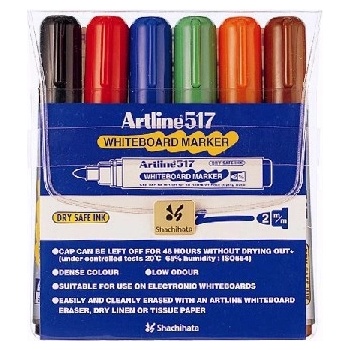 Artline Маркер за бяла дъска 517 6-бр. комплект (EK-517/6W 96)