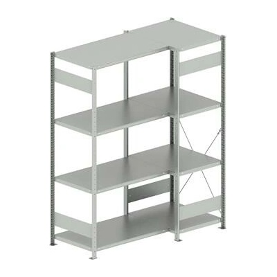 META zásuvný rohový regál 2000 x 750 /1000 x 600 mm nosnost 100 kg