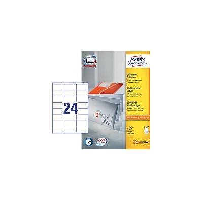 AVERY Zweckform univerzálne etikety, 70 x 35 mm - biele